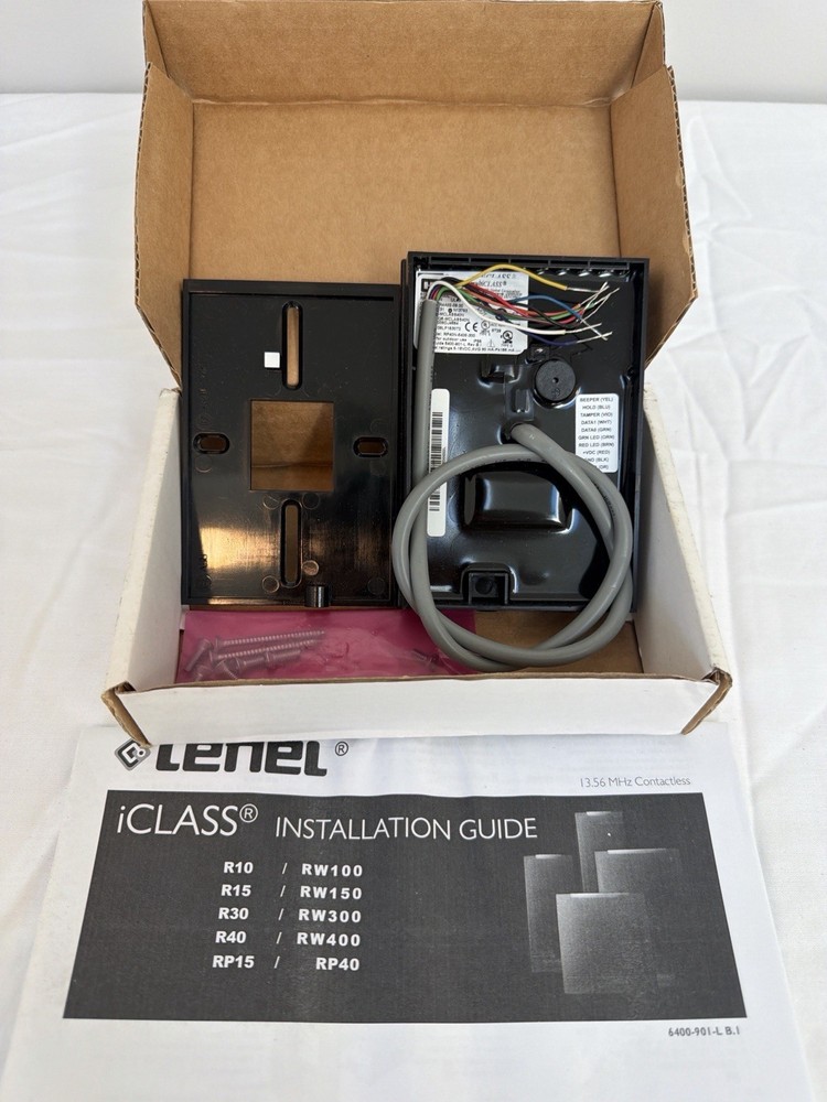 Lenel HID multiCLASS RP40 Wall Switch Card Reader 13.56MHz Open Box