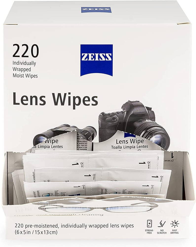 Lens Wipes, White, 220 Count