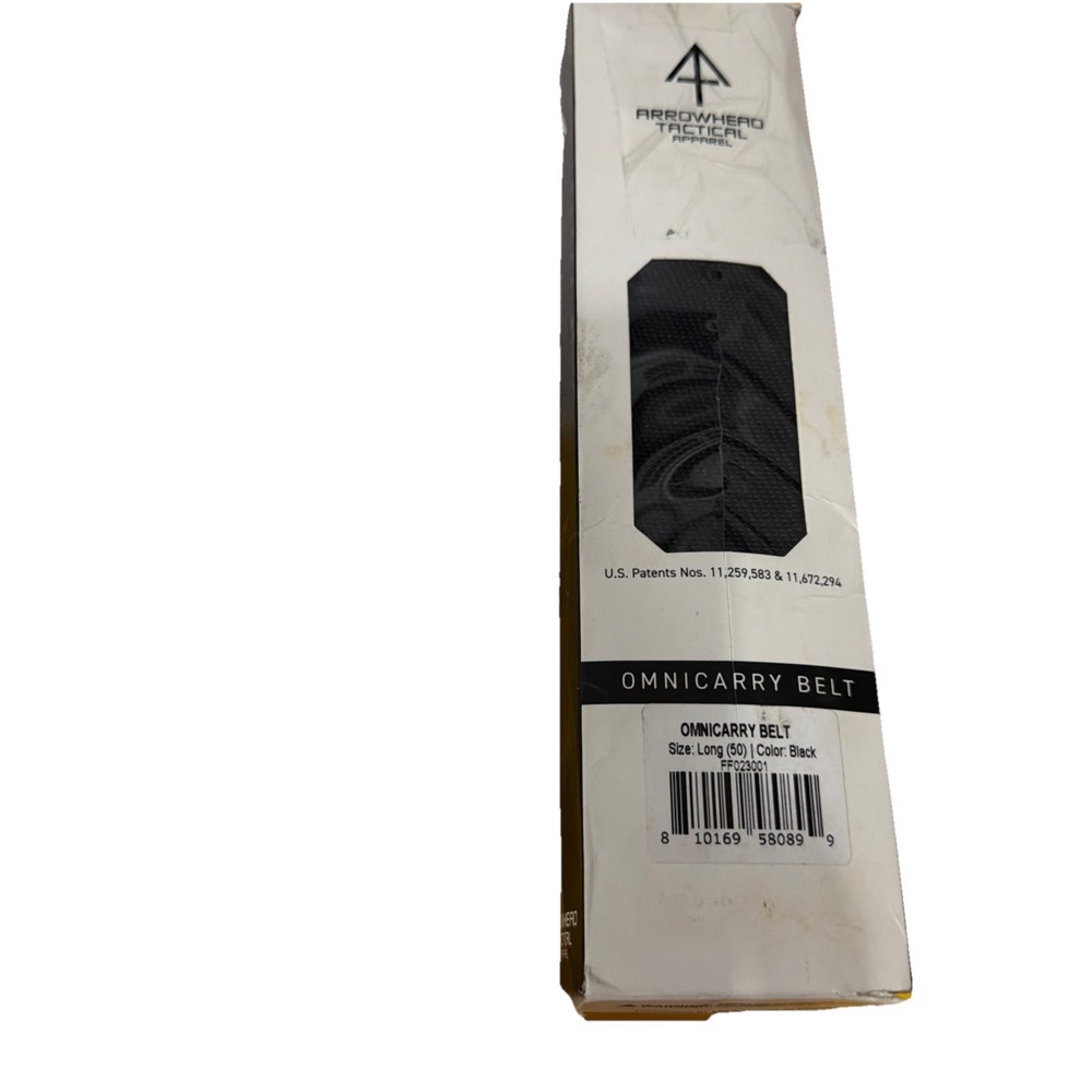 Arrowhead Tactical Apparel OmniCarry Belt Size Long 50” Black