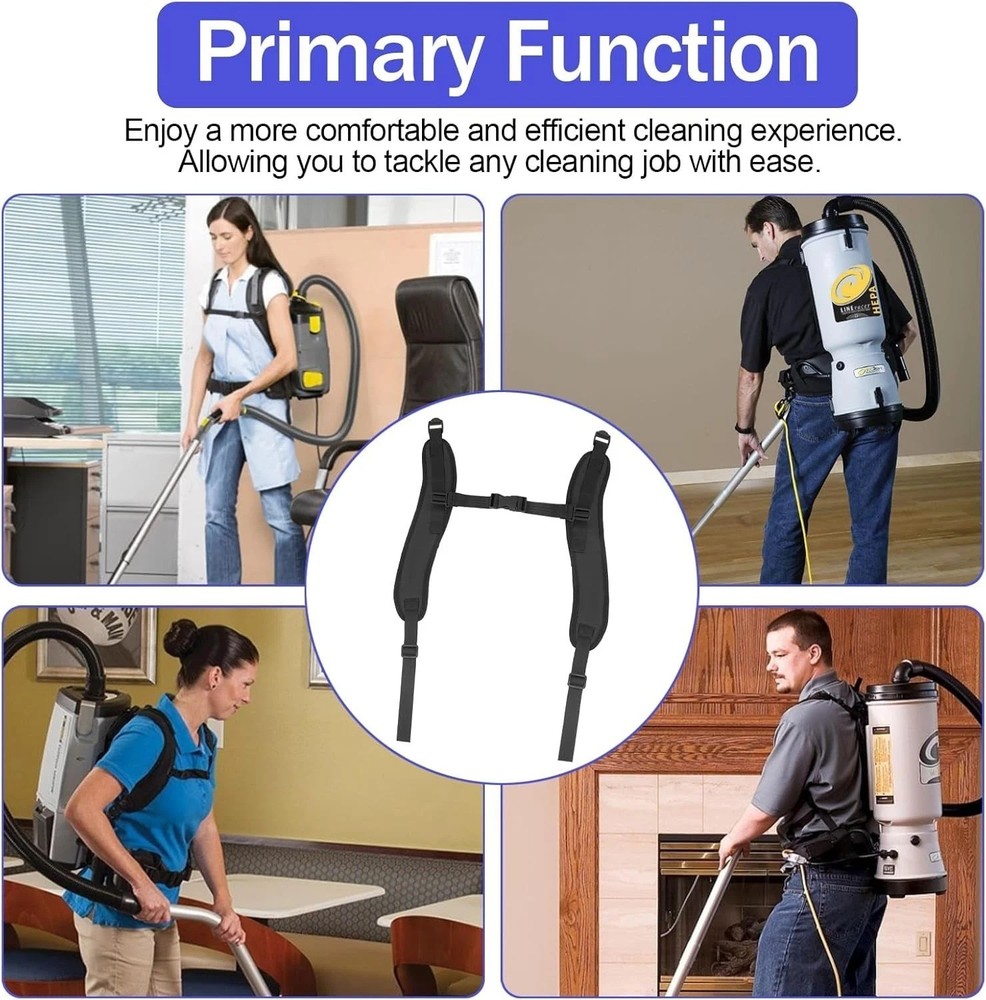 Adjustable Nylon Backpack Vacuum Shoulder Straps - Lightweight & Durable