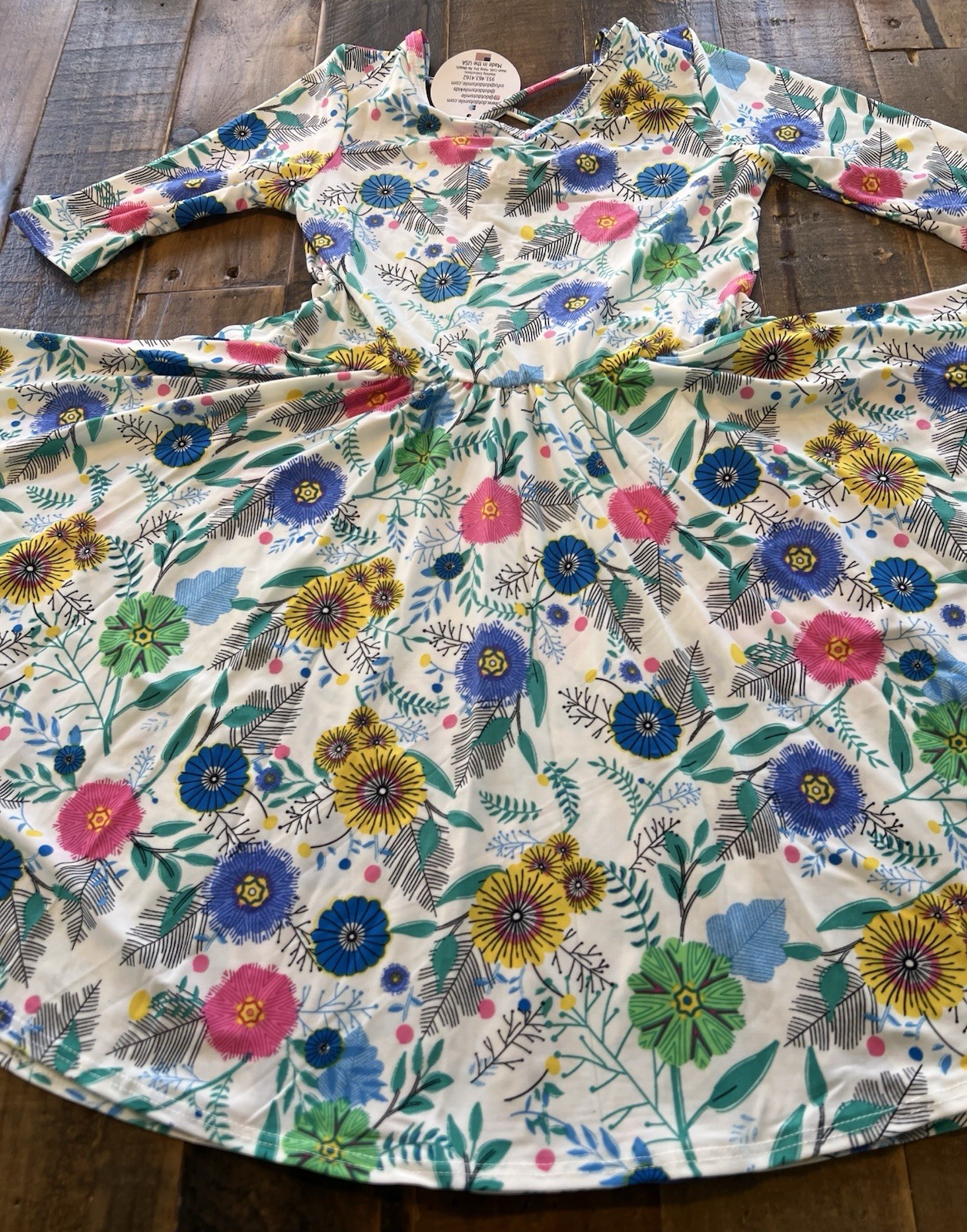 Dot Dot Smile size 7 girls floral Ballerina twirl dress new