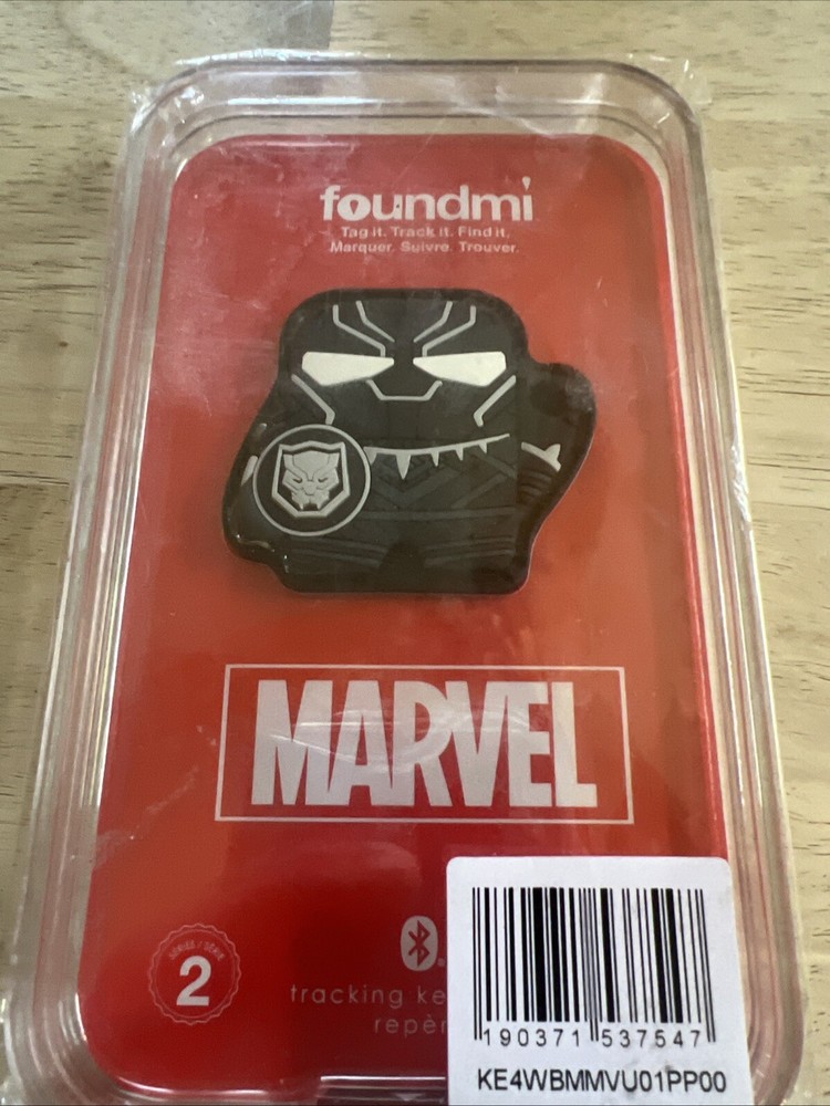 Black Panther Foundmi Bluetooth Tracker Backpack Keys GPS Marvel Keychain