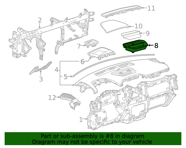 Genuine GM Tray 84169687