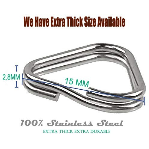 4 Pieces Lug Ring Camera Strap, Triangle Split Ring Hook, Compatible with