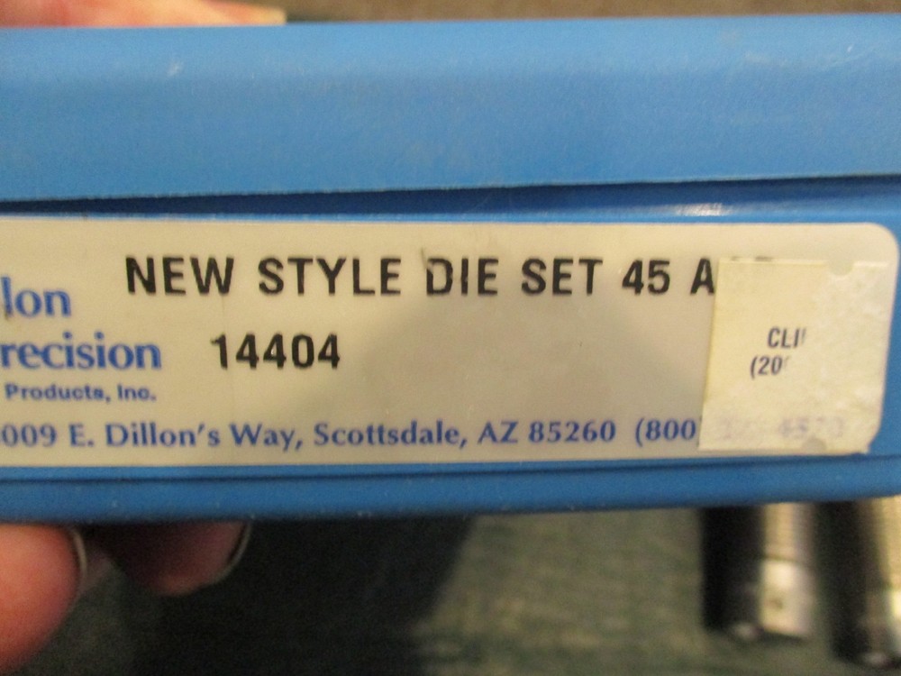 Dillon 14404 Precision 45 ACP Die Set