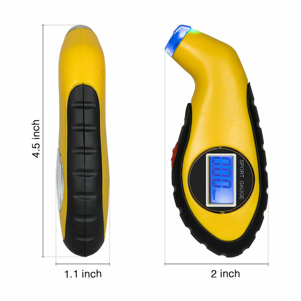 Tire Pressure Gauge Digital LCD Handy Air Gauge For Car Truck Motorcycle Bicycle