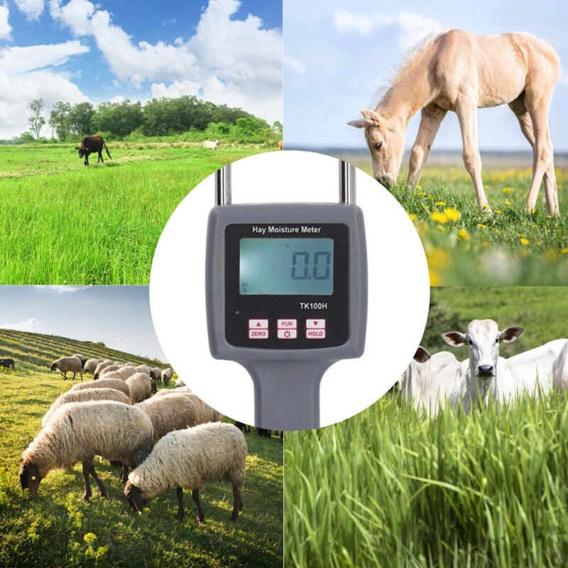 Moisture Meter ABS Housing Digital Displayed Hand-held Moisture Tester
