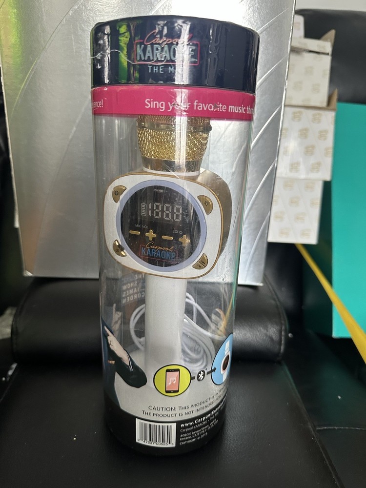 Never Removed James Gordon Singing Machine Carpool Karaoke Bluetooth Microphone