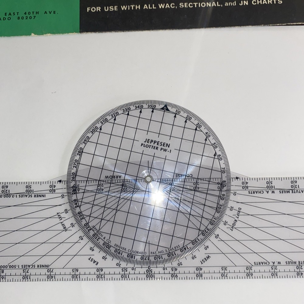Flight Pilot Jeppesen Plotter computer Reference Booklet Frequency Card Manual