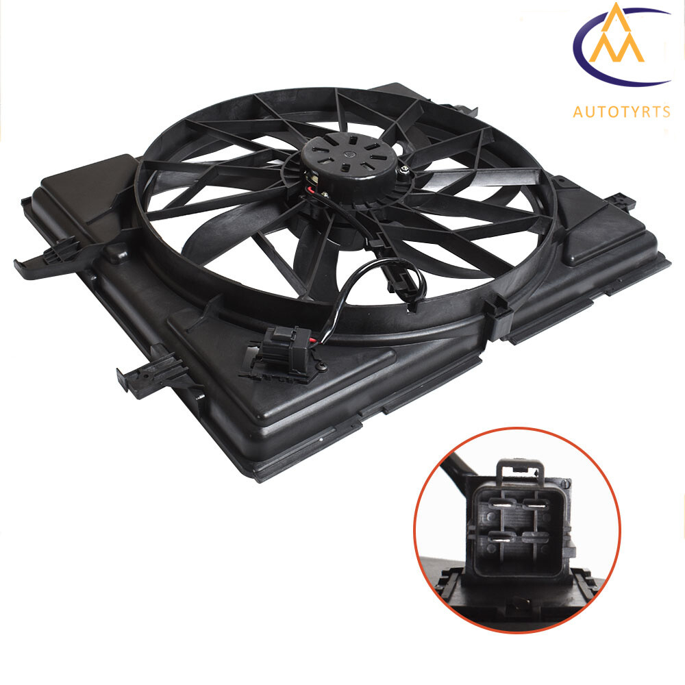 Radiator Cooling Fan Assembly For 11-20 Dodge Durango 11-21 Jeep Grand Cherokee