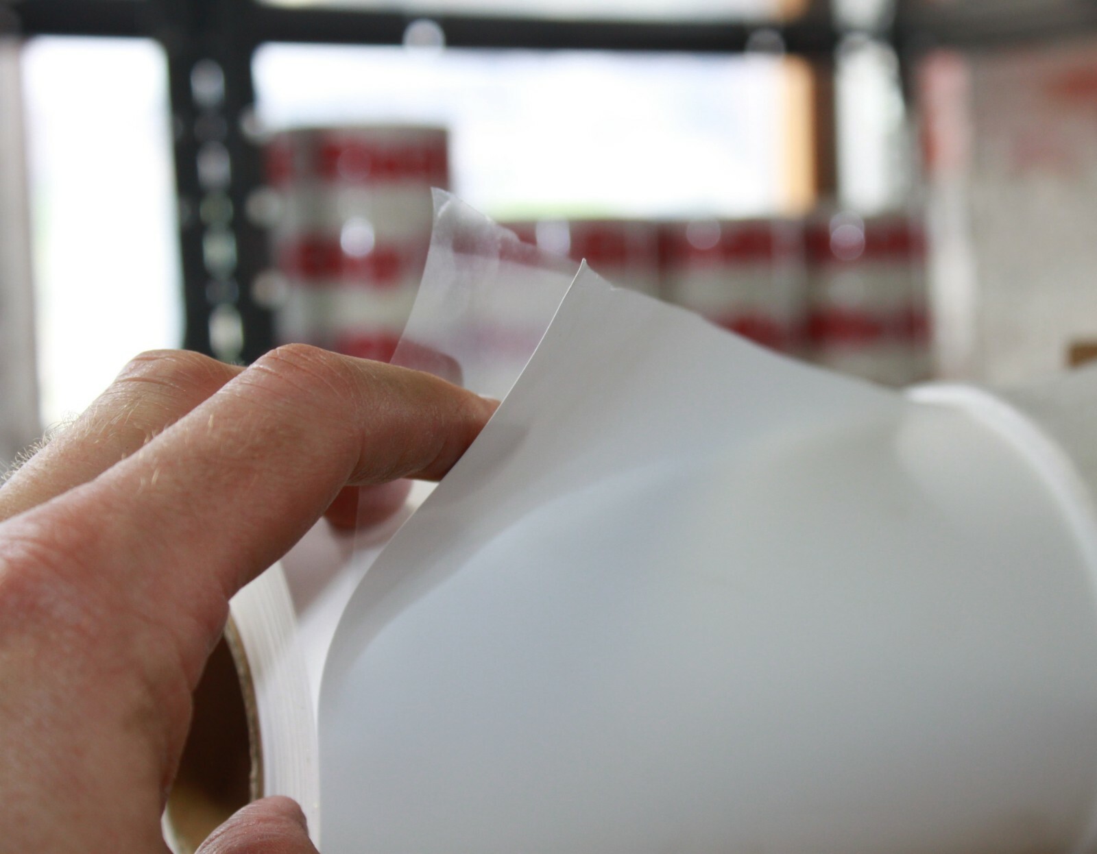 Self-Adhesive Poly-Vinyl Banner Aqueous Inkjet Print Roll Tear & Water-Resistant