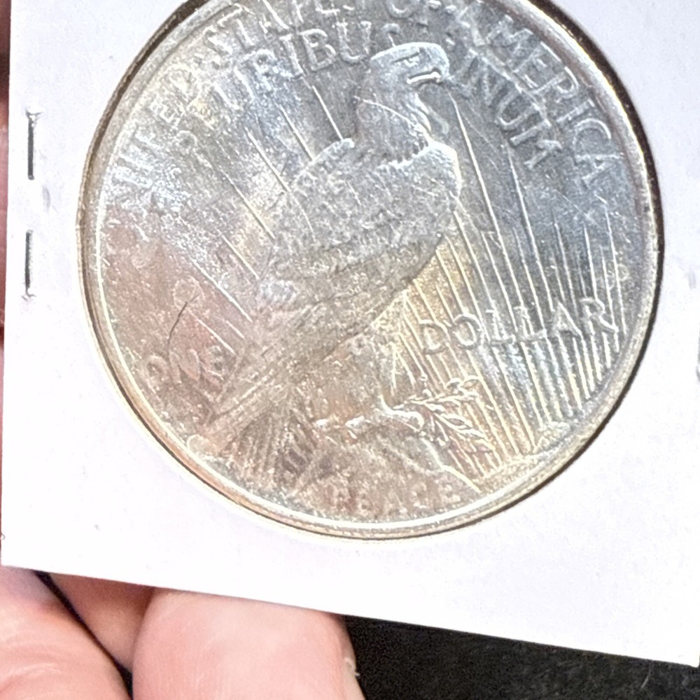 1924 Lamination Error $1 Peace Silver Dollar