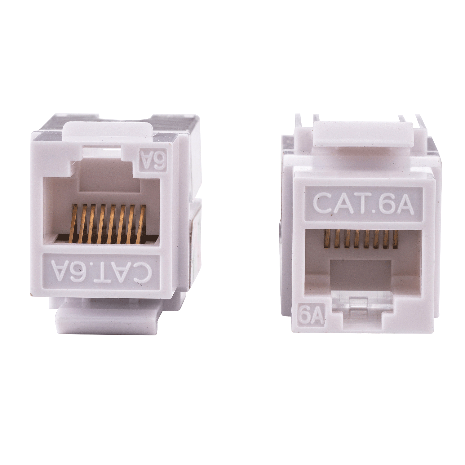 CAT6a Keystone Jack Ethernet 110 Punch Down Tool Network 45 Degree 8P8P RJ45 Lot