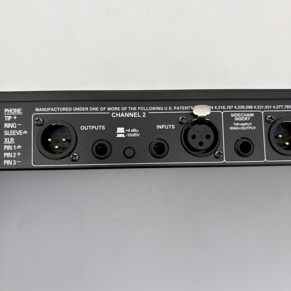 dbx 266xs Dual Channel Compressor Gate Dynamics Processor w/ Side Chain Insert