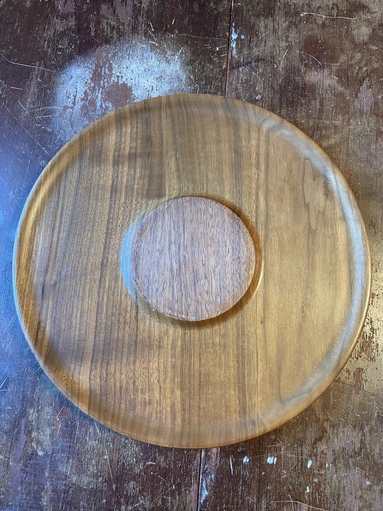 (4) Wooden serving platters