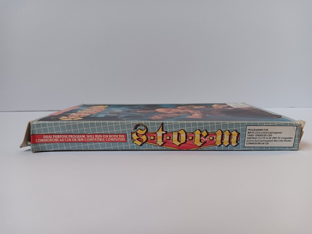 Commodore 64/128 Storm Action Arcade Adventure Computer Sotware Tested/Works