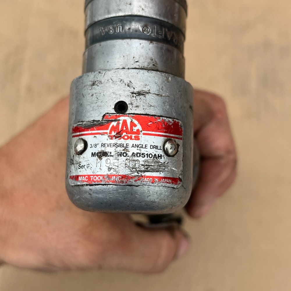 Mac Tools AD510AH 3/8" Drive Reversible Angle Drill Jacobs Chuck