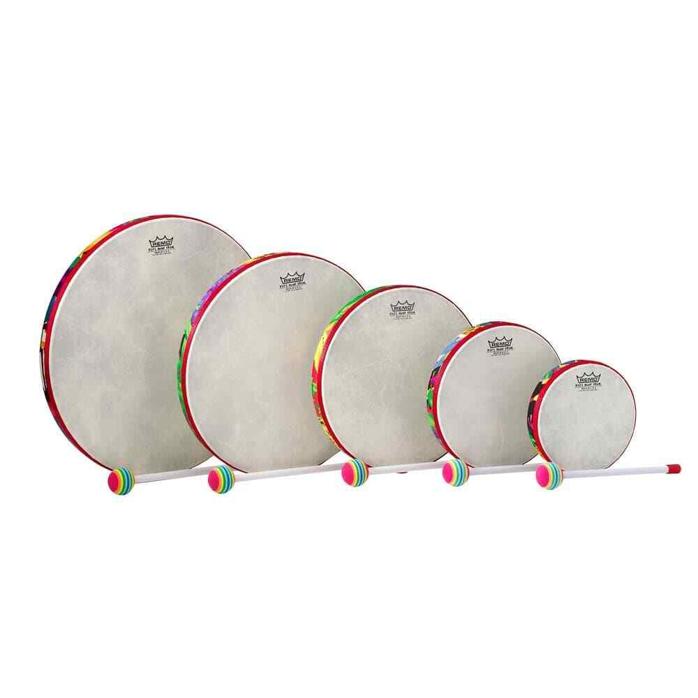 Remo Kids Percussion Frame Drum Fabric Rain Forest, Pack