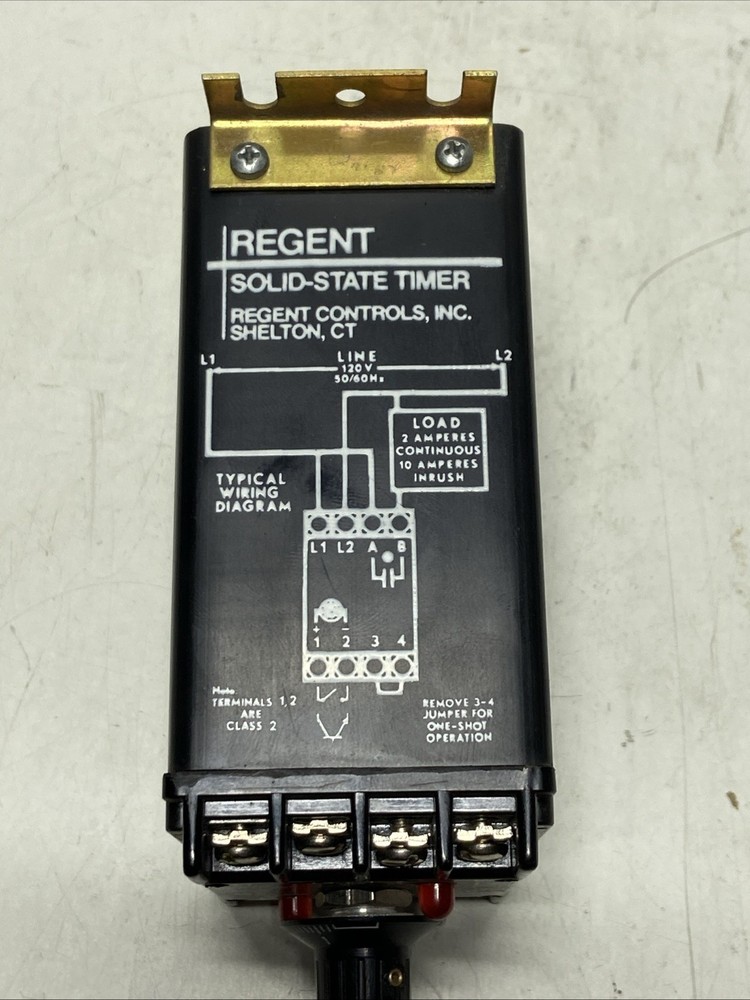 REGENT CONTROLS TM2222-D1.0S-120 SOLID STATE TIMER 120VAC