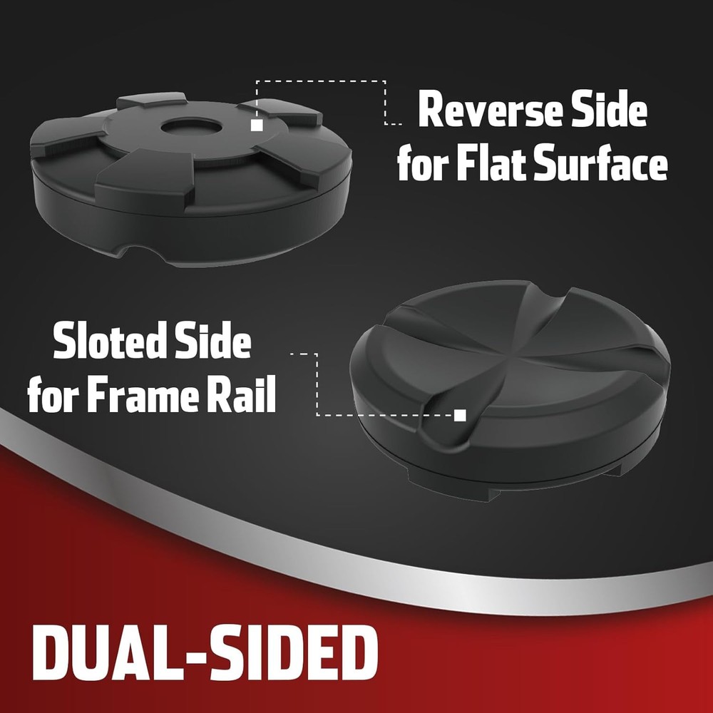Jack Pad Weld Side Frame Rail Protector Puck/Pad, Universal Large Floor Jack Rub