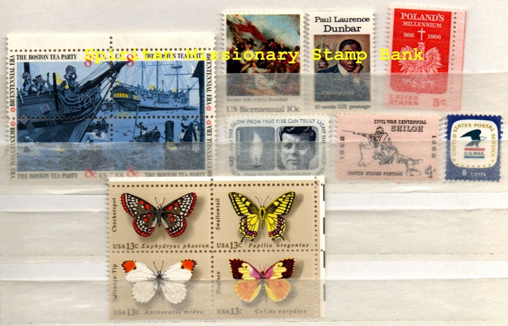 Mint Stamps: 14  Assorted  5-10¢  Mint  (MNH) US Postage  (11-543)