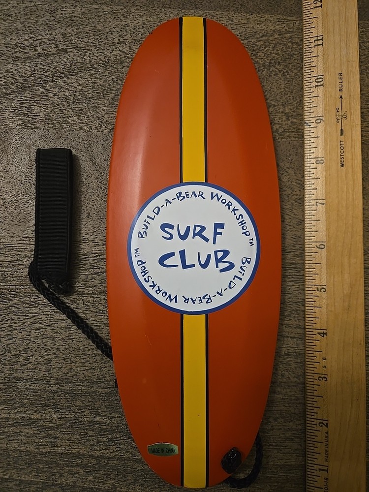 Build A Bear Surf Board Accessory for BAB Red See All Pics & Description