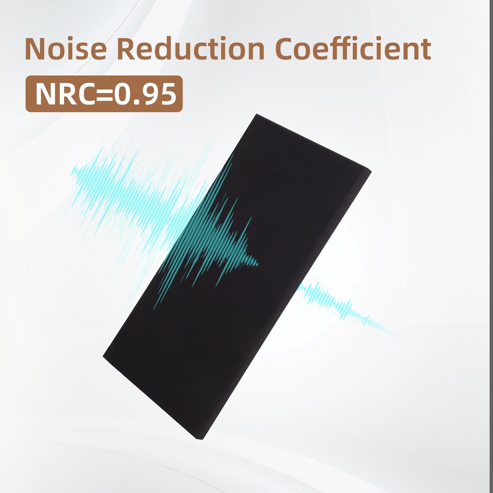 Acoustic Panel Wall 2 Pack: 48"x24"x2" Fabric Wrapped Wall Panel Sound Proof