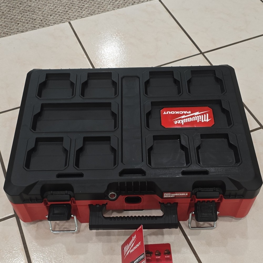 Milwaukee Packout 48-22-8450 Tool Organizer with Customizable Foam Insert.