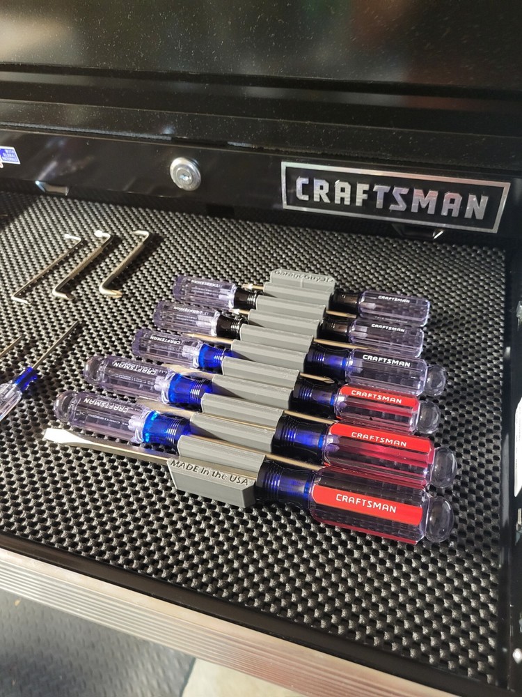 Screwdriver Organizer for Tool Box Drawers