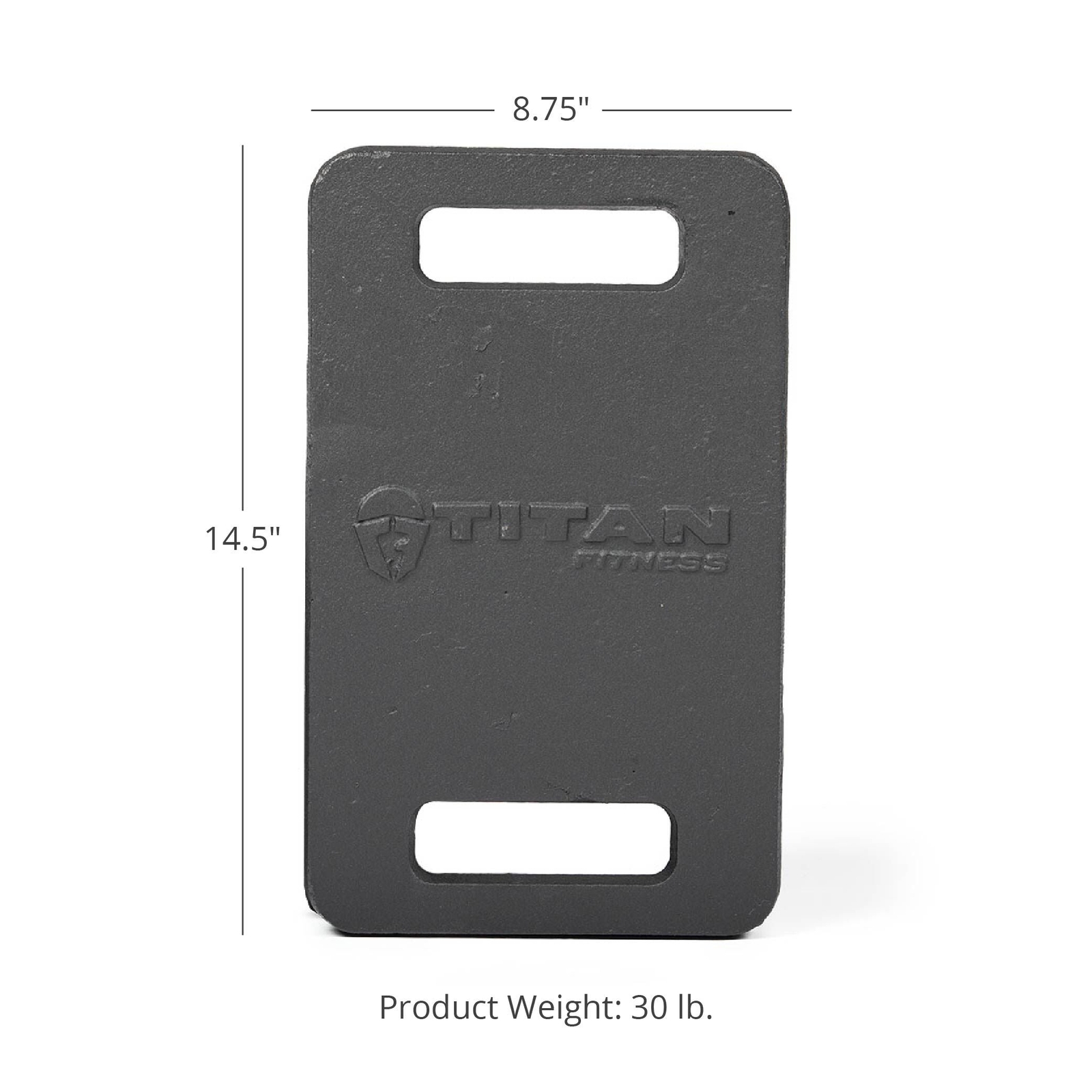 Titan Fitness 30 LB Cast Iron Ruck Weight Plate, Backpack Weight Training