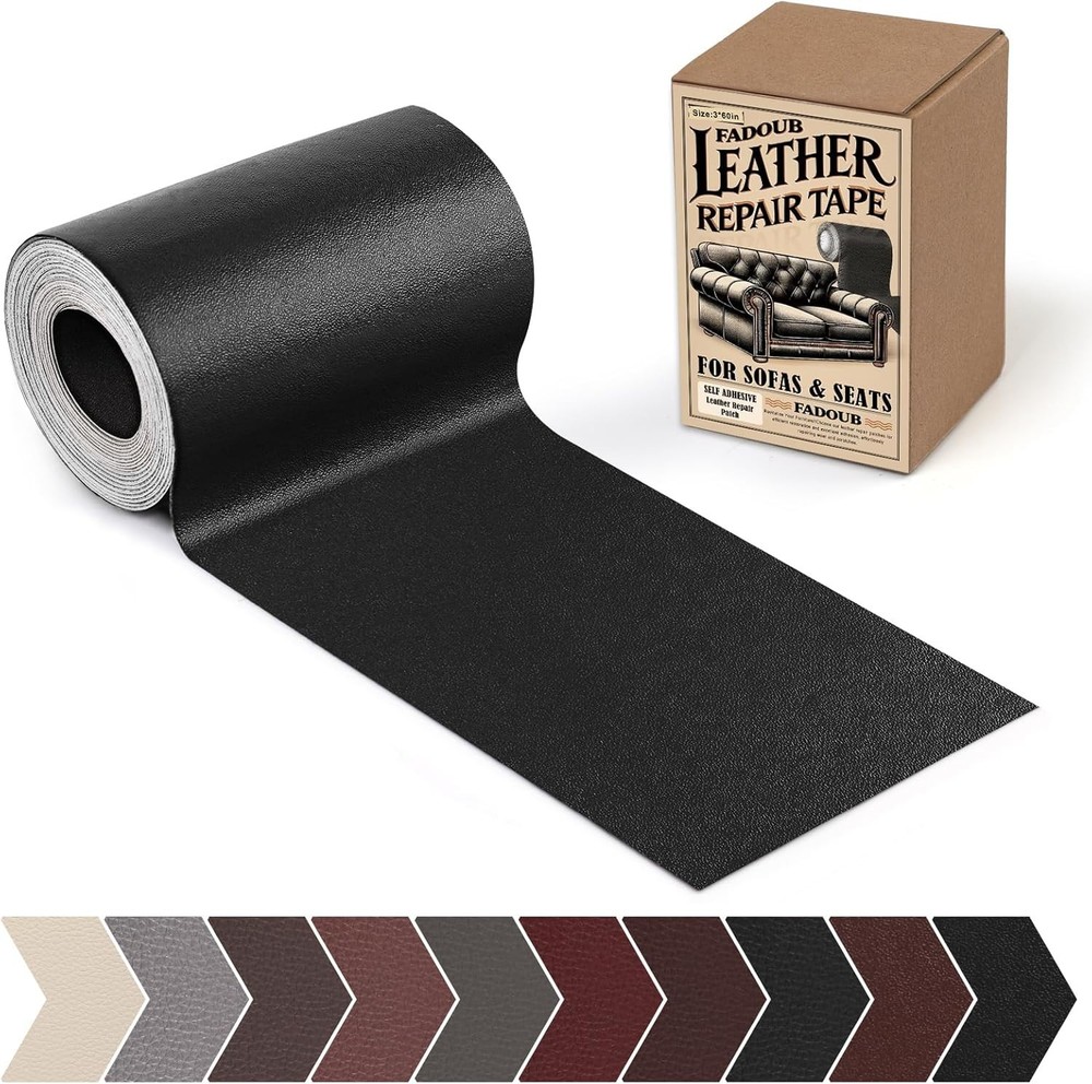 Self-Adhesive Leather Repair Patch Kit - Waterproof, Easy Fix for Sofas, Car ...