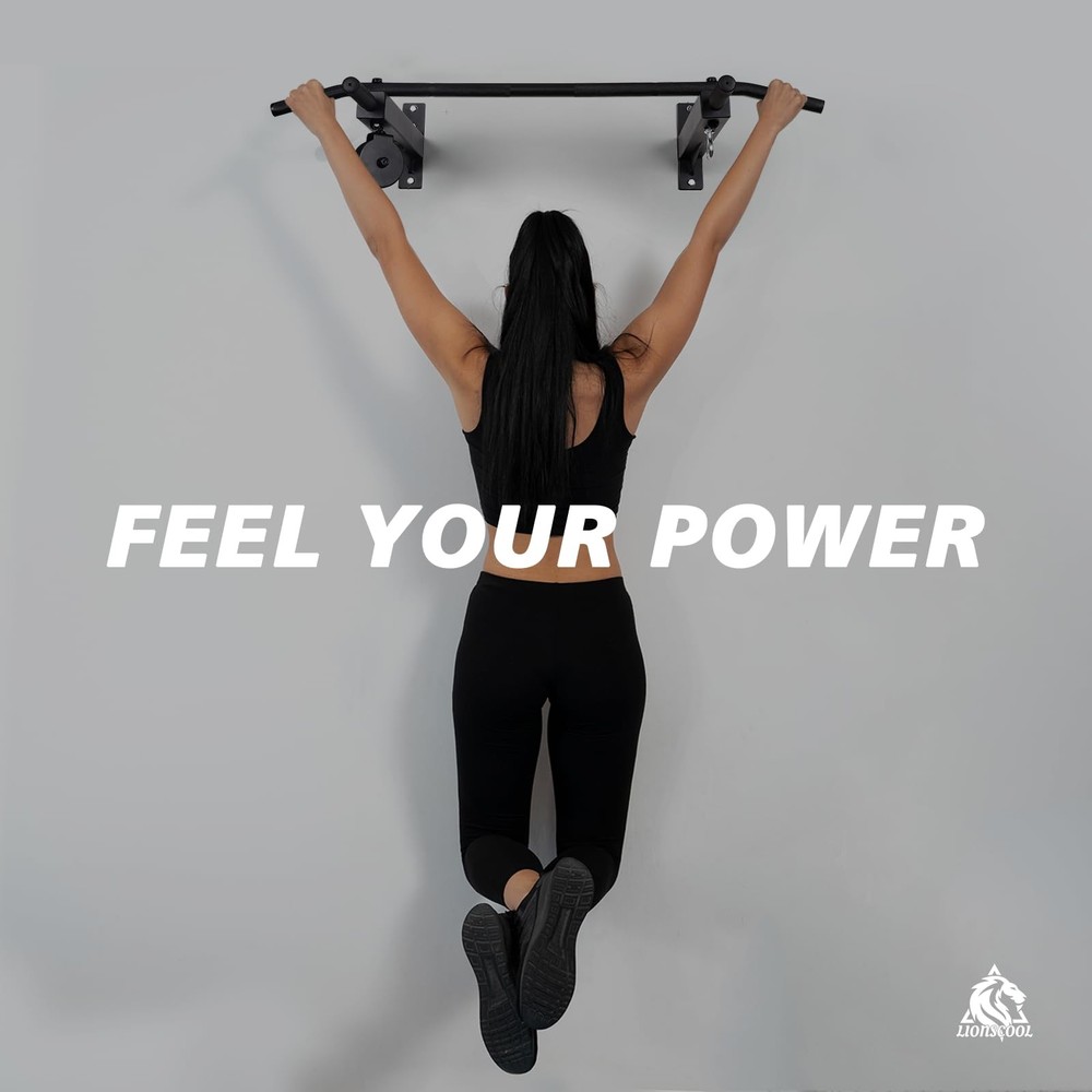 Multifunctional Wall Mounted Pull Up Bar with Pulley System (16"/24" APART)