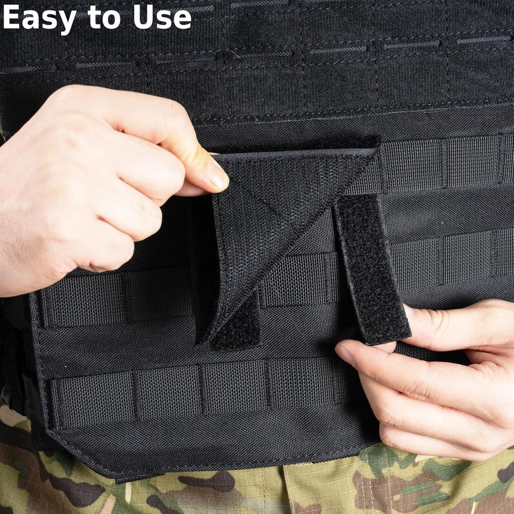 Molle Patch Panel Tactical Hook & Loop Panel 4"X4" Adapter Panel for Badges and
