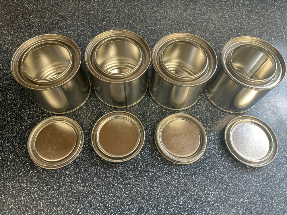 4 ~ 1/4 Pint ~ "New" Empty Paint Cans