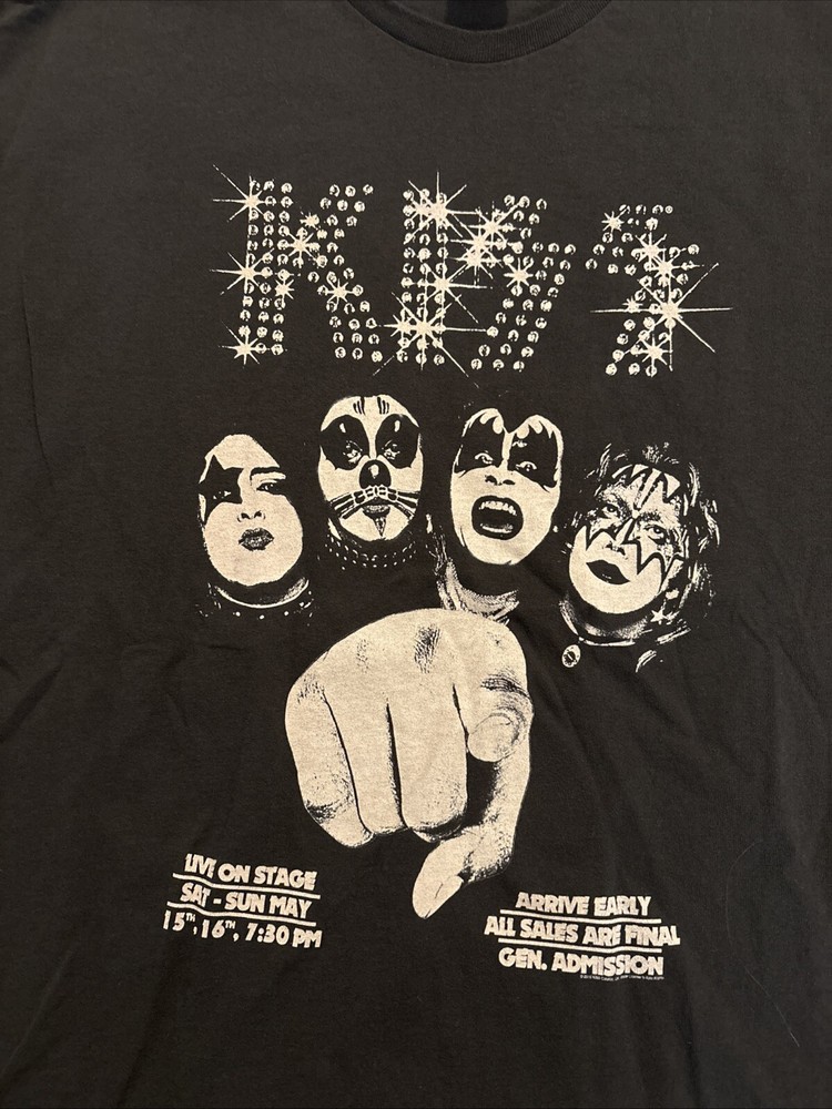 Rare KISS Self Titled Artwork Tour Shirt, Size 3X