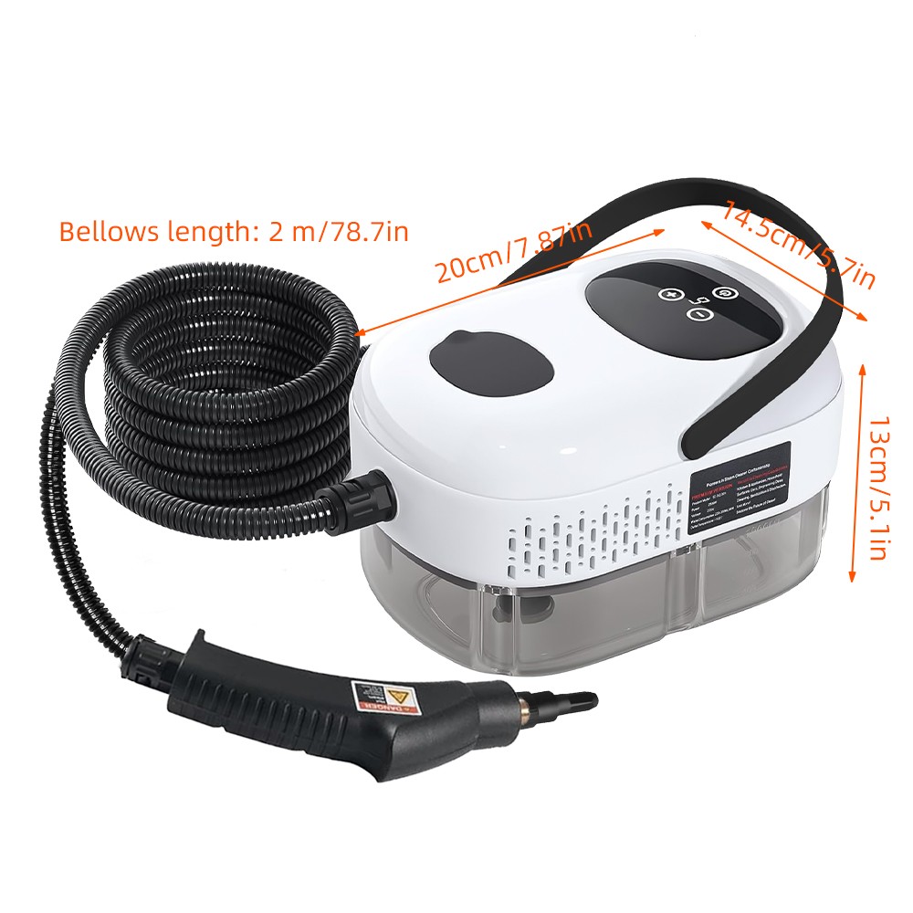 3000W Maquina de limpieza a vapor limpiador Táctil para carro casa hogar Potente