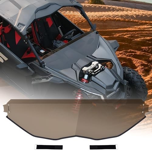 X3 Dark Tinted Half Windshield, Poly Vented Mid Windscreen Window for Can-Am