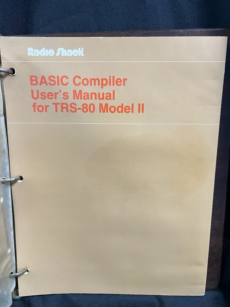 Vintage Radio Shack TRS-80 Manual & Software “Basic Compiler”