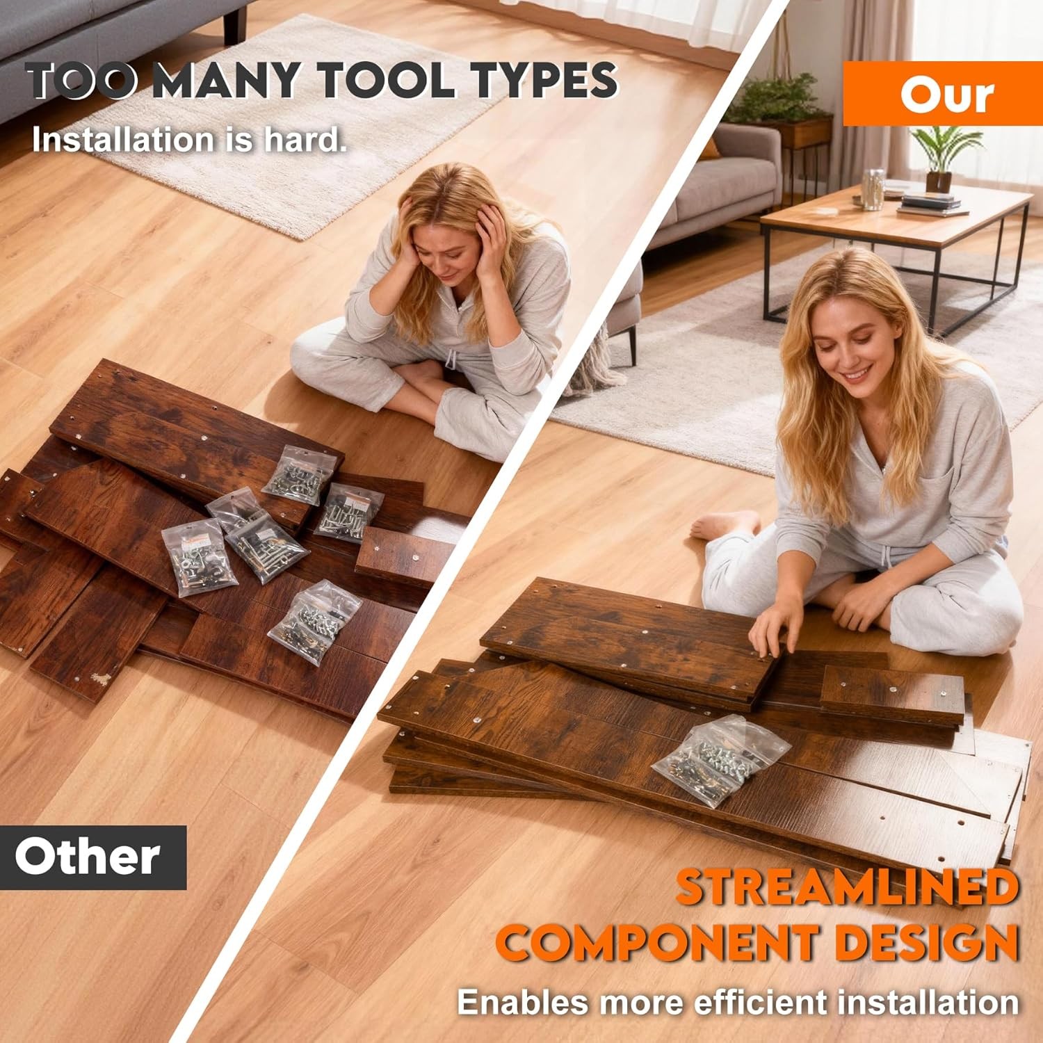 Console Table with Socket 63 Inch Entryway Table Three-Shelf Cabinet Sofa Table