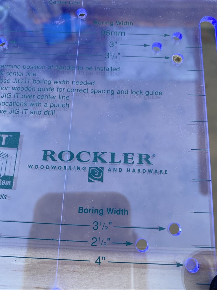 Drawer Pull Template Jig