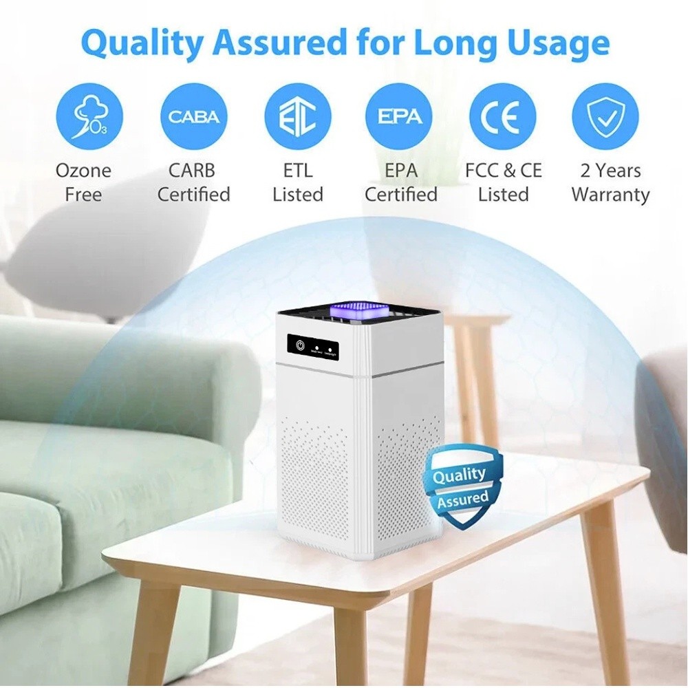 Home HEPA Air Purifier Large Room Air Cleaner for Allergies Smoke Mold Odor Dust