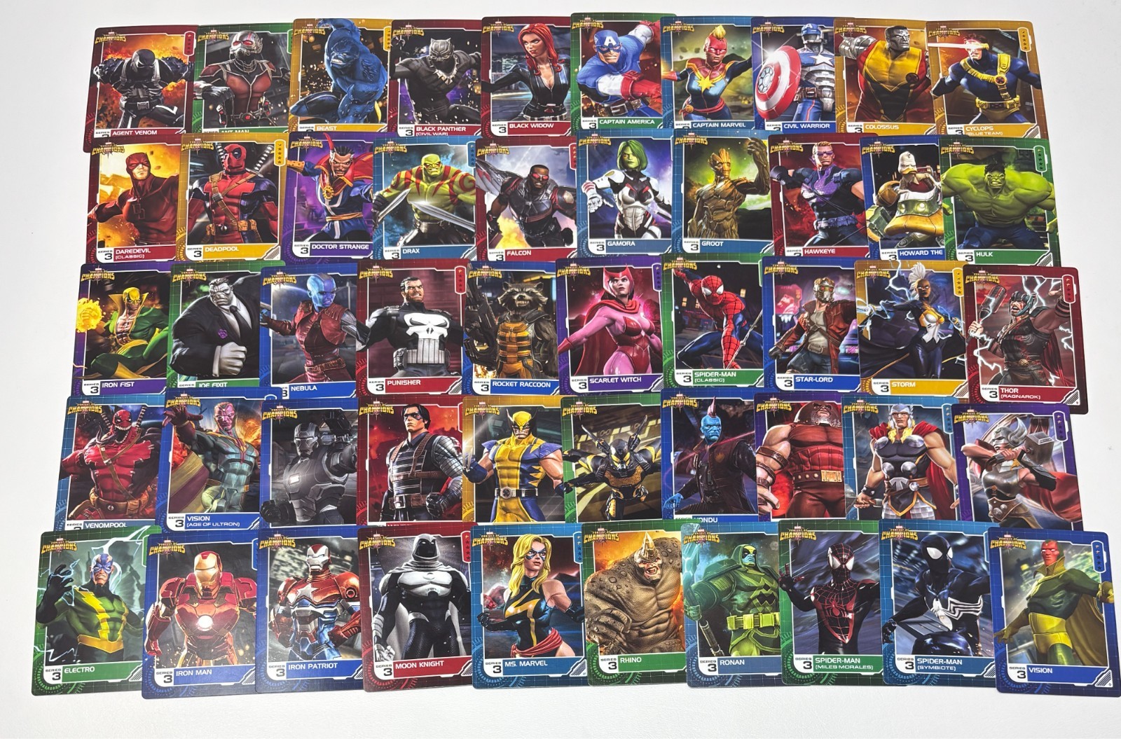 Marvel Arcade Cards: 50x Common Set (Series 3, Non-Foil) Contest of Champions