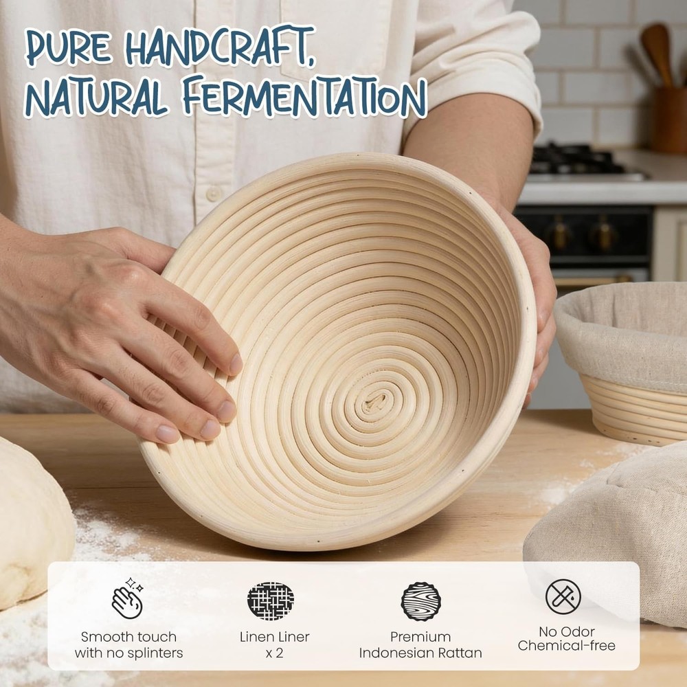 Dough Whisk & Lame Bread Baking Kit