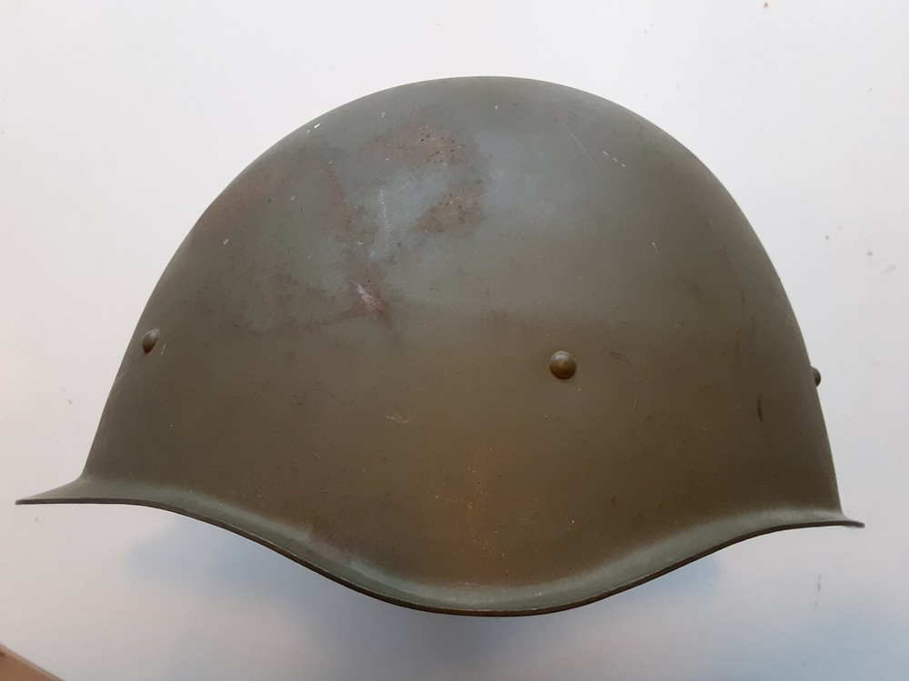 Post WW2 Soviet Red Army M-1940 Steel Helmet Dated 1952