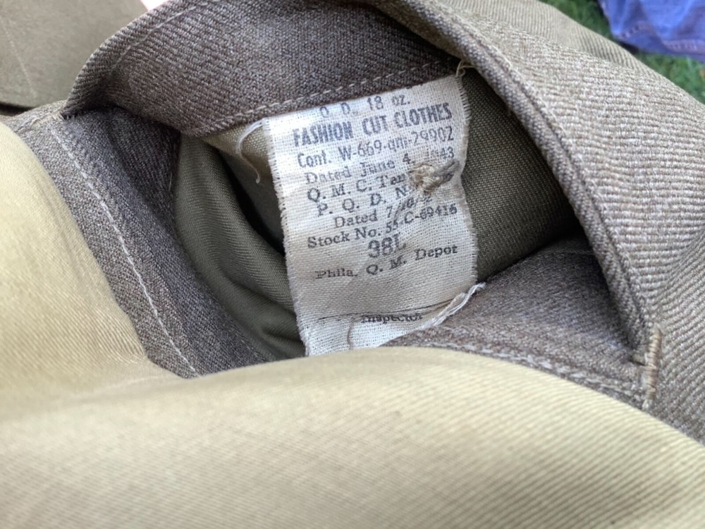 WWII US Army Dress Jacket 3rd Service Command Ruptured Duck Authentic