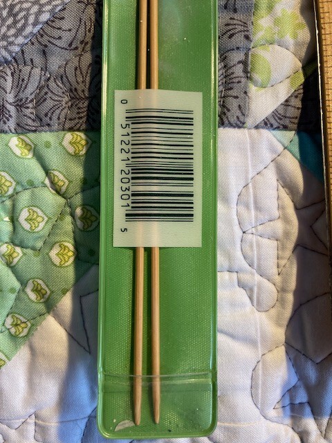Clover Bamboo Knitting Needles US Size 1, 13" long