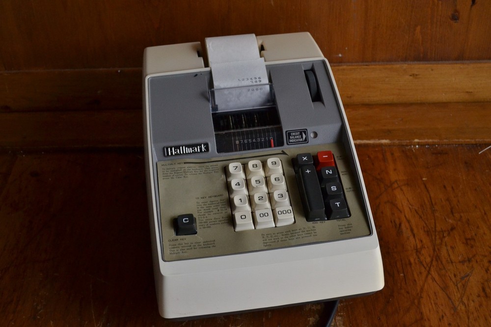 Vintage Tokyo Hallmark Model AM-893 Adding Machine Calculator