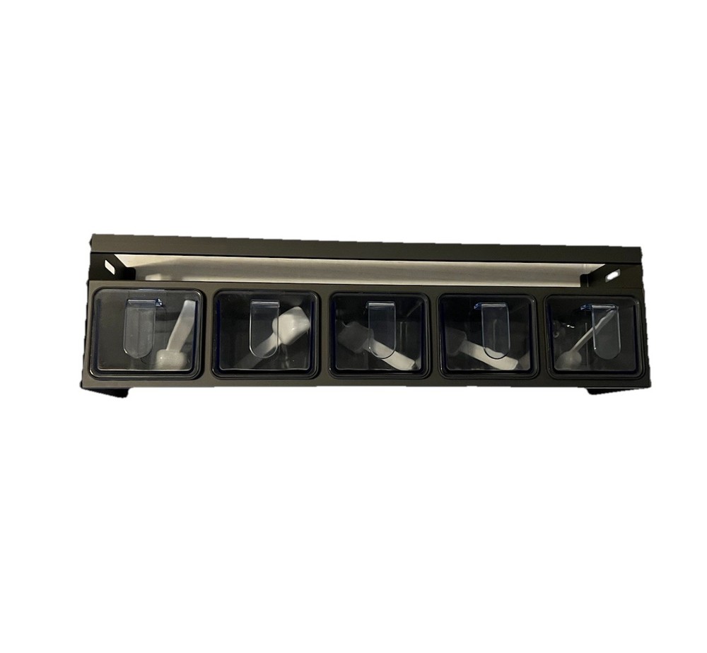 SPICE RACK KITCHEN 5 IN 1 - With Scoops Multi Purpose Rack