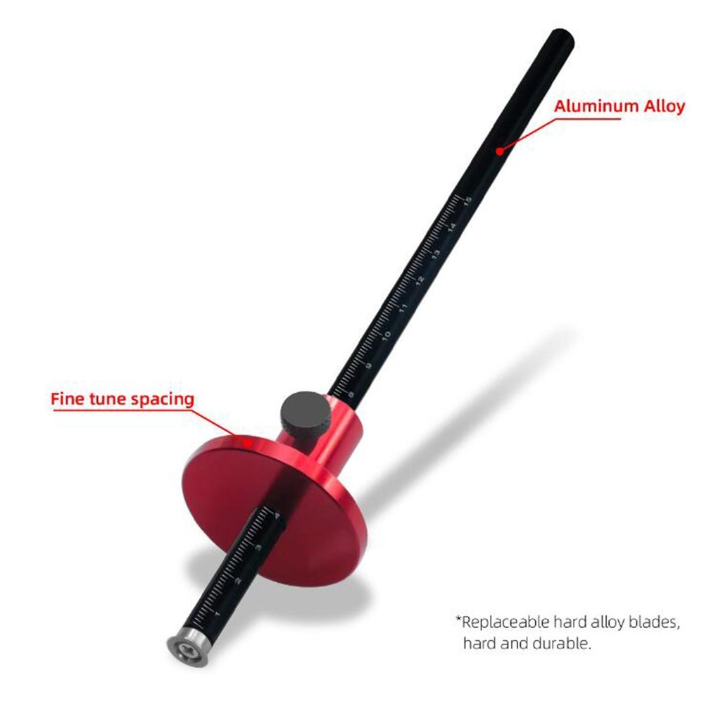 Wheel Marking Gauge Scriber Quick Measurement Solid Accurate Metal Carpentry