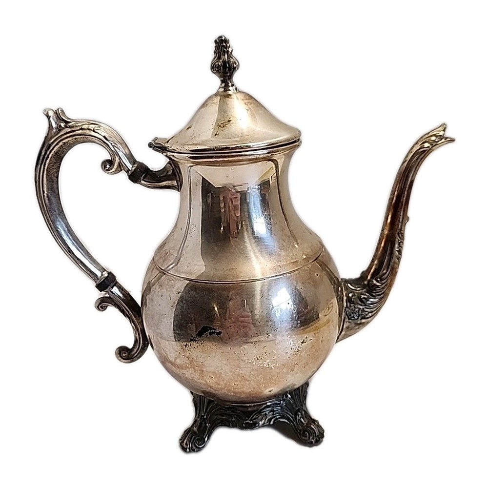 VTG Silver-Plated F.B. Rogers Coffee Pot Tea pot classic elegant medium SZ READ